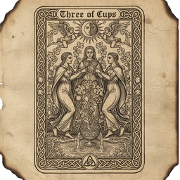 थ्री ऑफ कप्स tarot card