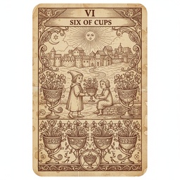 सिक्स ऑफ कप्स tarot card