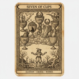 सेवन ऑफ कप्स tarot card