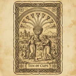 कप के दस tarot card