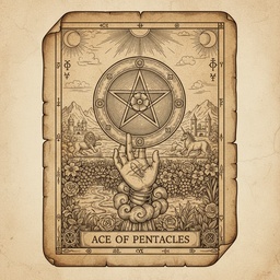 पेंटाकल्स का इक्का tarot card