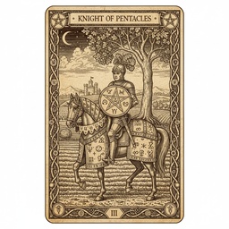 नाइट ऑफ पेंटाकल्स tarot card