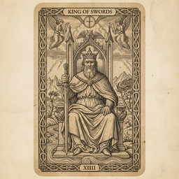 किंग ऑफ स्वॉर्ड्स tarot card