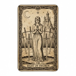 स्वॉर्ड्स का आठ tarot card