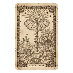 छड़ियों का इक्का tarot card