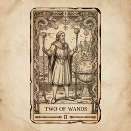 टू ऑफ वैंड्स tarot card
