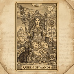 क्वीन ऑफ वैंड्स tarot card