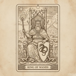 किंग ऑफ वांड्स tarot card