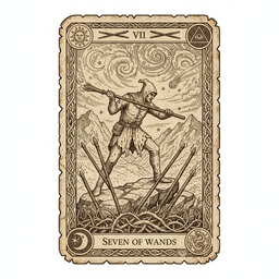 सेवन ऑफ वांड्स tarot card